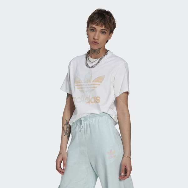 Branco T-shirt Trefoil WR550