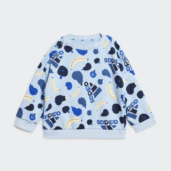 Blue Essentials Allover Print Jogger Set Kids