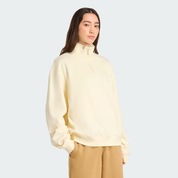 Vit Essentials Linear Quarter-Zip Tröja Oversized