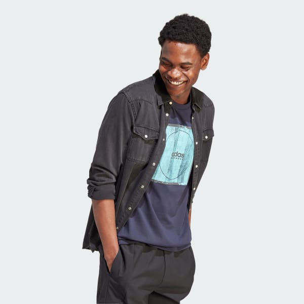 Blue Tiro Box Graphic T-Shirt
