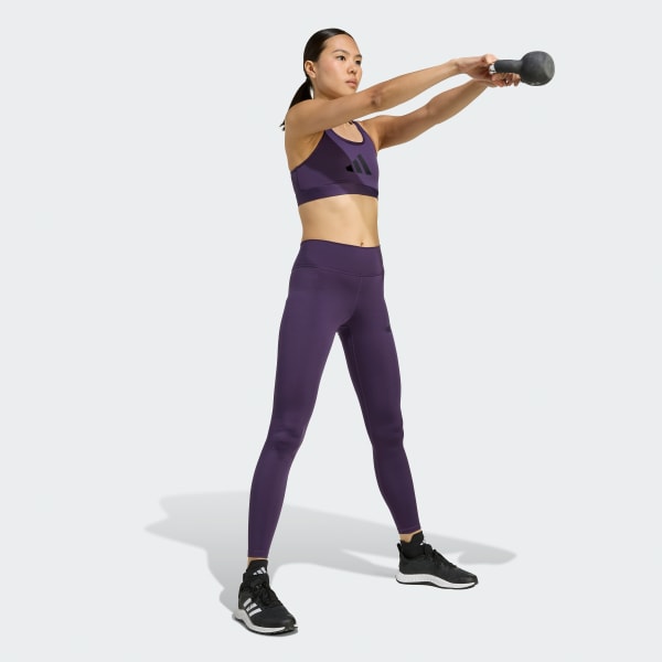 Violeta Calzas Largas Train Essentials Logo Grande Corte Alto