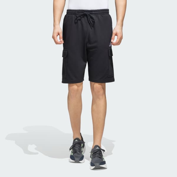 adidas Feel Cozy Cargo Shorts - Black | adidas India