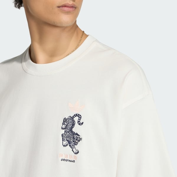 Λευκό GRAPHIC TEE CN TIGER
