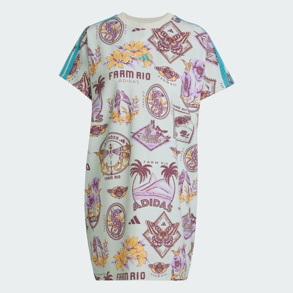 Gris Vestido adidas X FARM Commercial