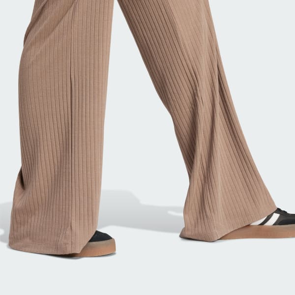 adidas Essentials Wide Rib Pants - Brown | adidas Deutschland