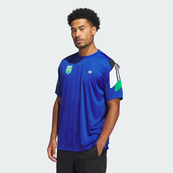 สีน้ำเงิน เสื้อฟุตบอล Brasil Power of Three