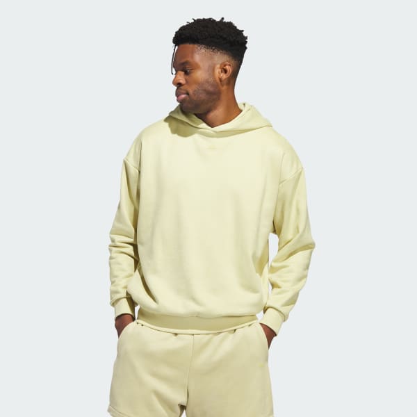 Yellow Basketball Sueded Hoodie