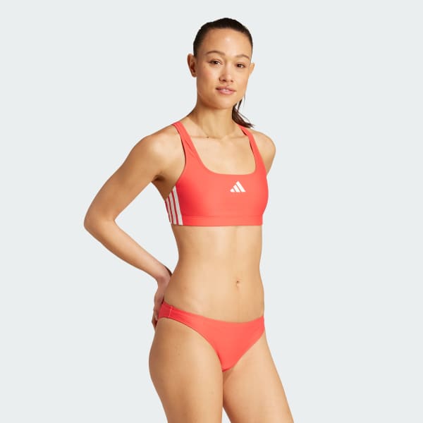 Rouge Bikini 3 bandes dos en V