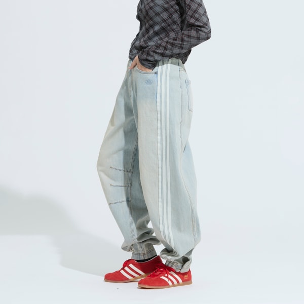 マルチ Adilenium シーズン 3 バナナフィット ウォッシュドデニムパンツ