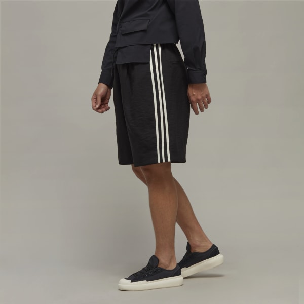 Black Y-3 Sport Uniform 3-Stripes Shorts
