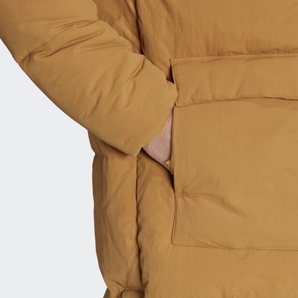 Brun Big Baffle dunfrakke