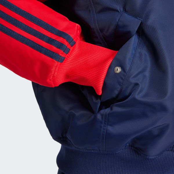 adidas　アディダス　アウター　ウェア　カレッジ　デニムジャケット adidas（アディダス）の「カレッジ デニムジャケット