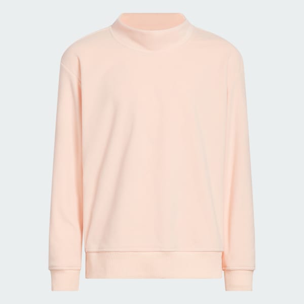 roze Fleece Mock Pullover Kids