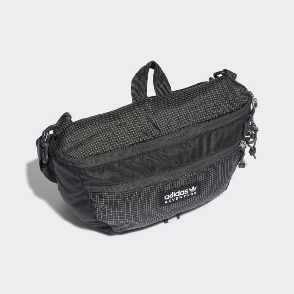 Black adidas Adventure Waist Bag Large E4855
