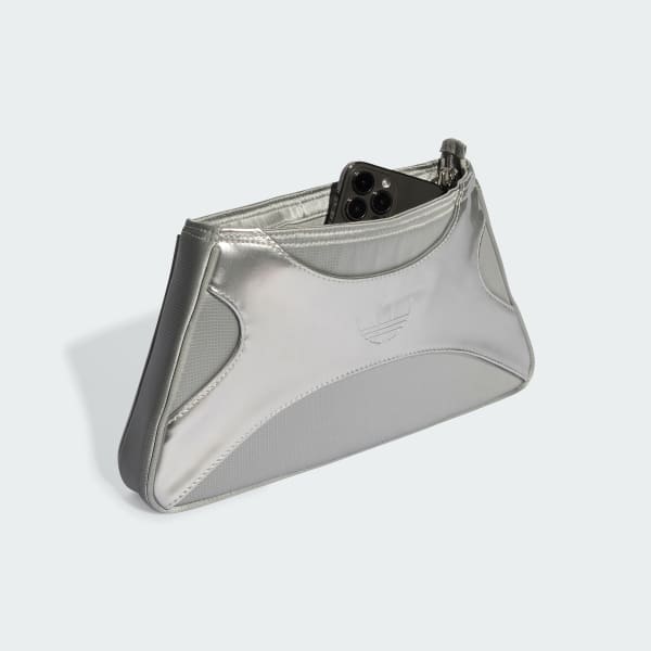 Silver Clutch Shoulder Bag