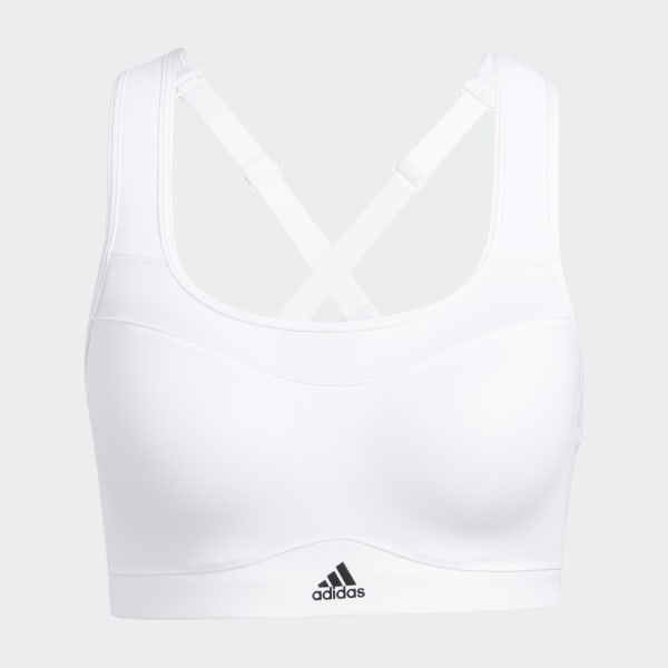 Adidas Original Ultimate Zip Front Sports Bra Size 48DD White for sale  online