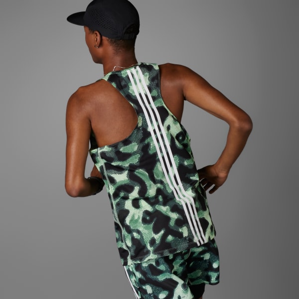 Verde Esqueleto Estampado Own the Run 3 Rayas 