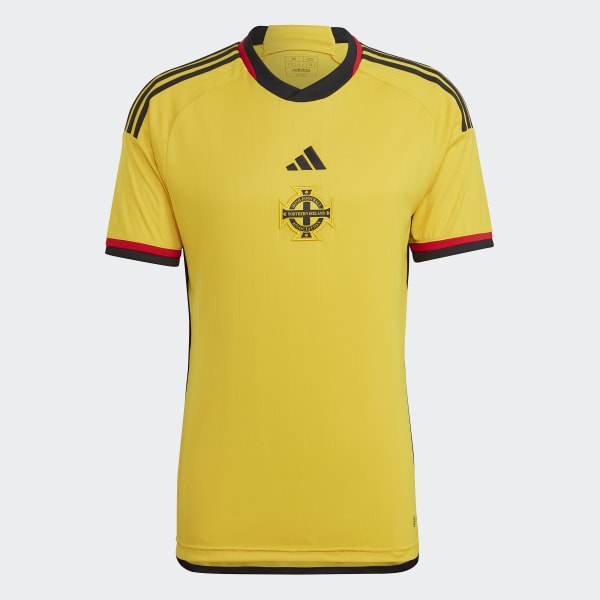 Yellow Northern Ireland 22 Away Jersey