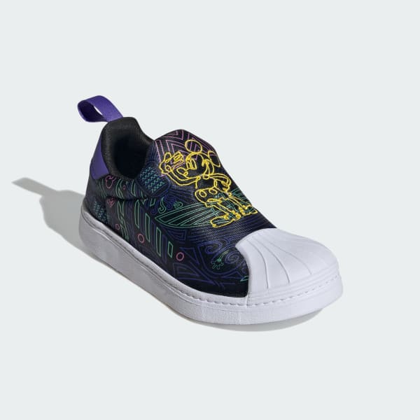 Black adidas Originals x Disney Mickey Superstar 360 Shoes Kids