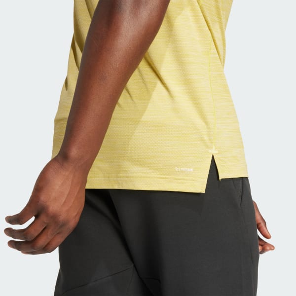 adidas Gym+ Tee - Yellow | adidas India