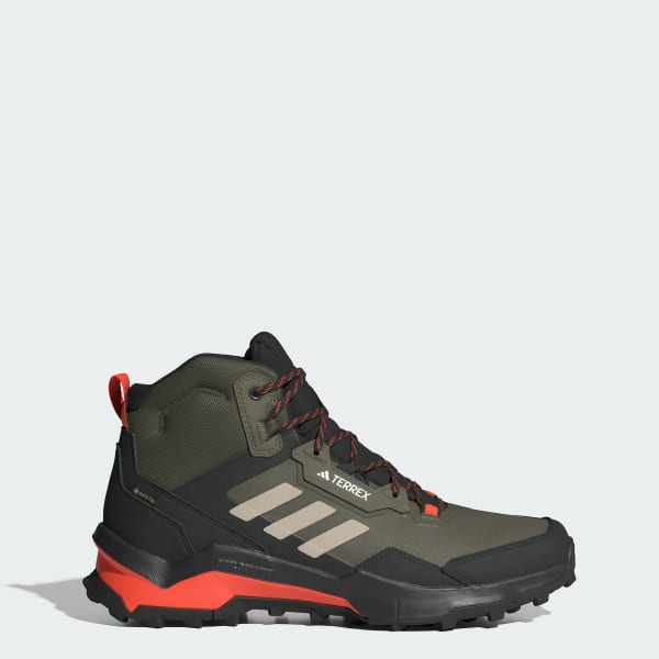 Adidas Men s Terrex AX4 Mid GORE TEX Hiking Shoes Size 15 Olive Strata