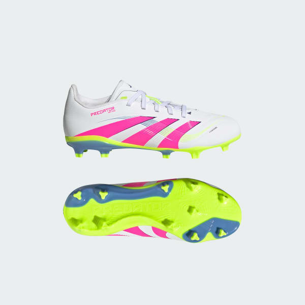White Predator League Firm/Multi-Ground Boots Kids