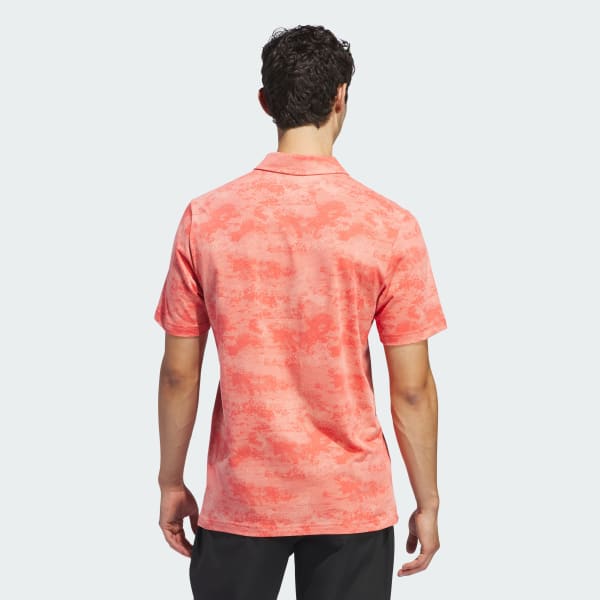Rouge Polo mesh imprimé Go-To