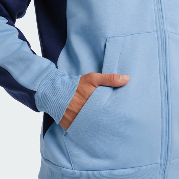 Blue New South Wales Colourblock Full Zip Hoodie - Mens