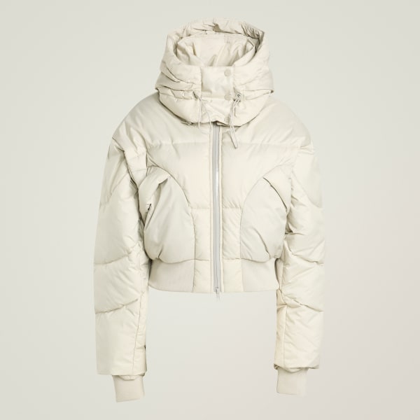 Grey 아디다스 by 스텔라 맥카트니 Cropped Padded Winter 재킷