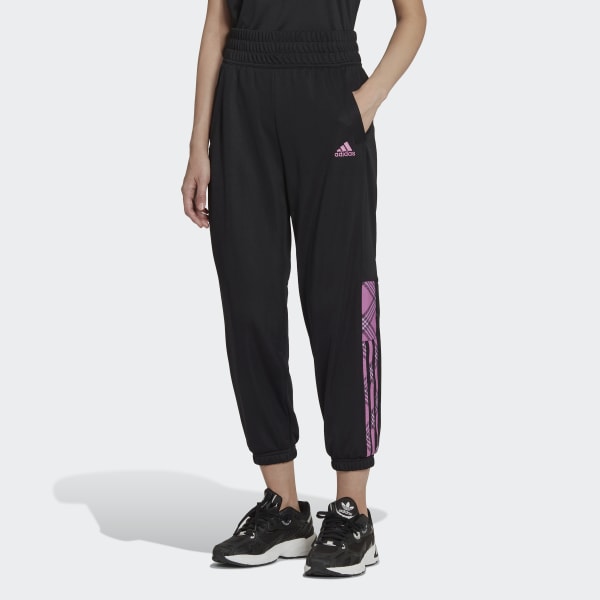cerná Sportovní kalhoty Tiro 7/8 RB262