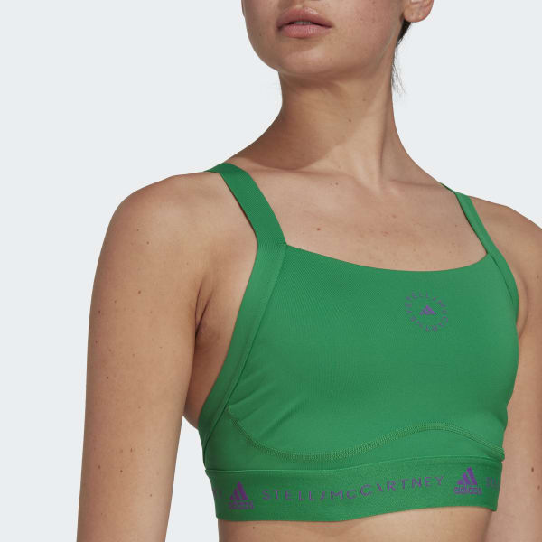 Gronn adidas by Stella McCartney TruePurpose Medium Support BH DL559