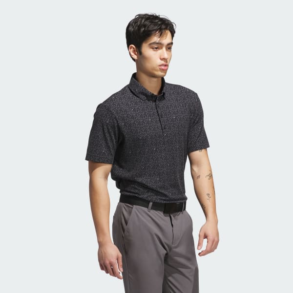 zwart Ultimate365 Micro Argyle Polo Shirt