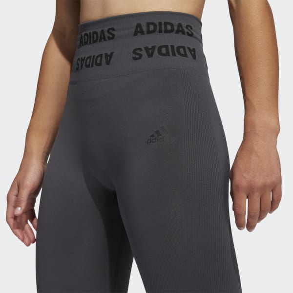 adidas Training Plus Aeroknit seamless leggings in navy