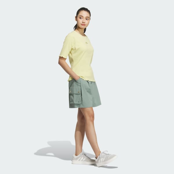 グリーン LUXFLOW カジュアル カーゴハーフパンツ