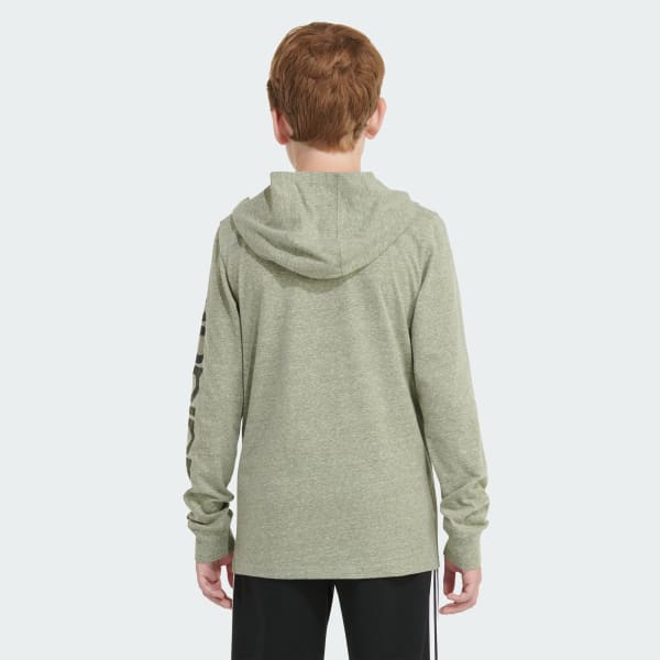 adidas Long Sleeve Snow Heather Hooded Tee - Multi | Free Shipping