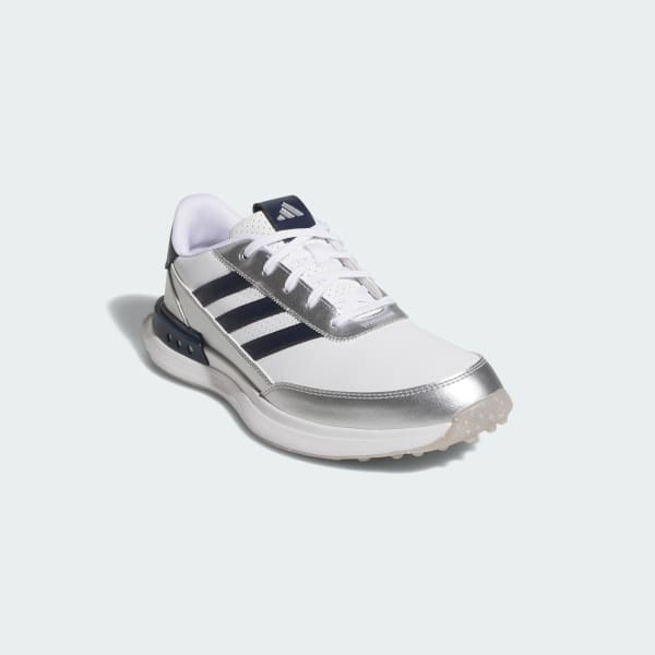 Blanco Zapatos de golf sin clavos S2G 25 de cuero