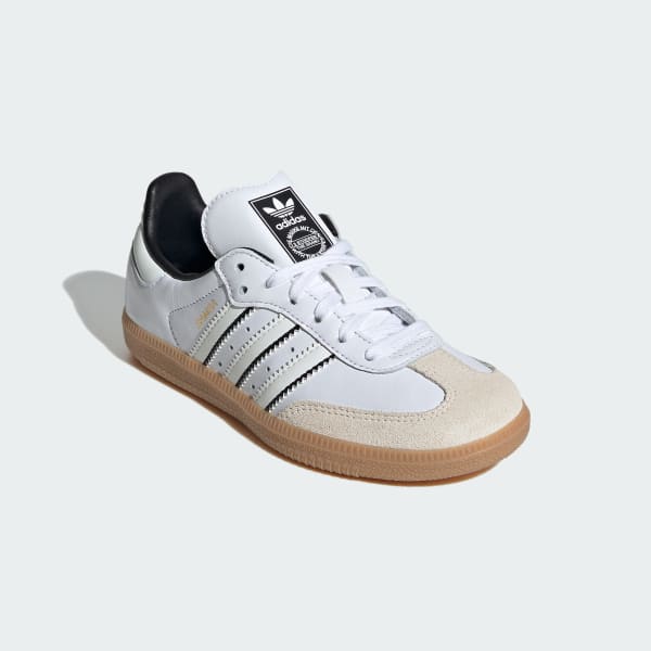 Adidas Originals Boys Samba Soccer Shoes White Off White Black Size 10.5