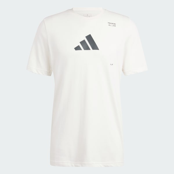 Blanco Camiseta Estampada All-Gym Category