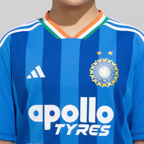 Blue INDIA T20 INTERNATIONAL CRICKET REPLICA JERSEY KIDS
