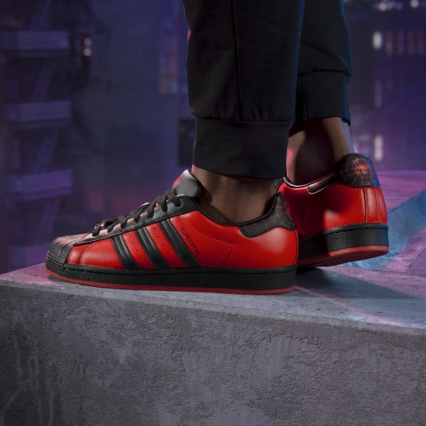 adidas Marvel's Spider-Man: Miles Morales Superstar Shoes - Black ...