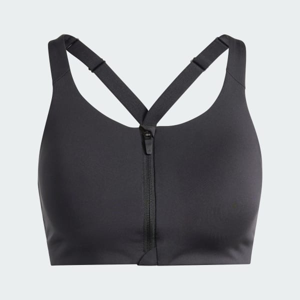 Black TLRD Impact Luxe High Support Zip Bra