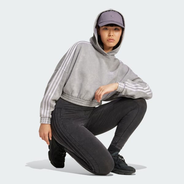 Adidas originals women's oversized cropped hoodie shop