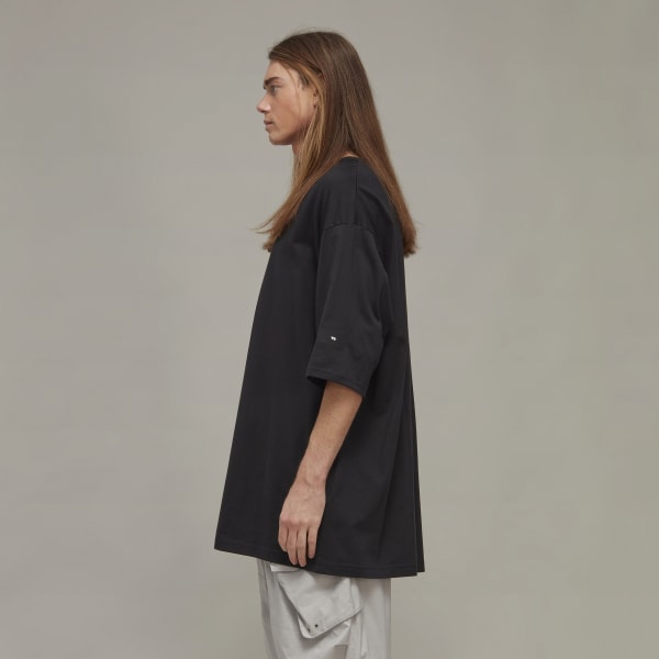 Svart Y-3 Boxy Short Sleeve Tee