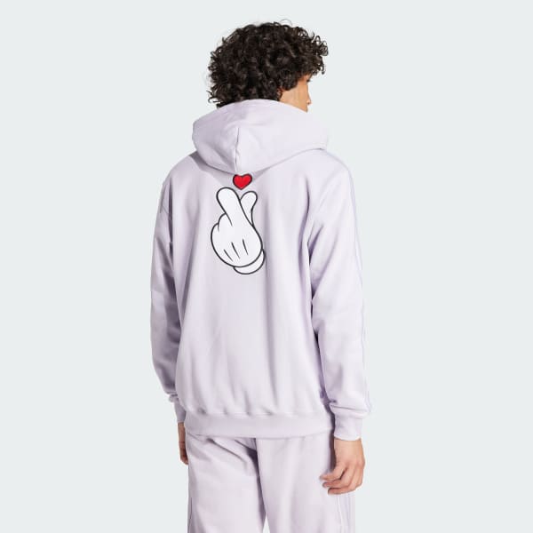 Roxo Moletom Capuz Algodão Mickey Mouse x Originals Appliqué