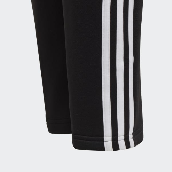 Schwarz adidas Designed To Move 3-Streifen Hose