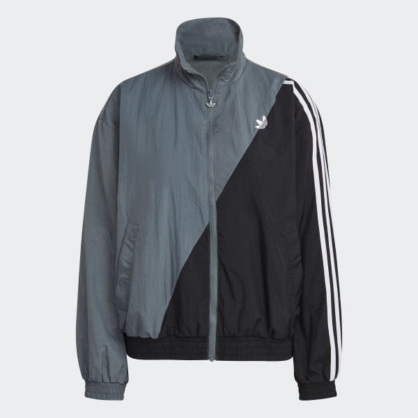 adidas Adicolor Sliced Trefoil Track Top - Blue | adidas India