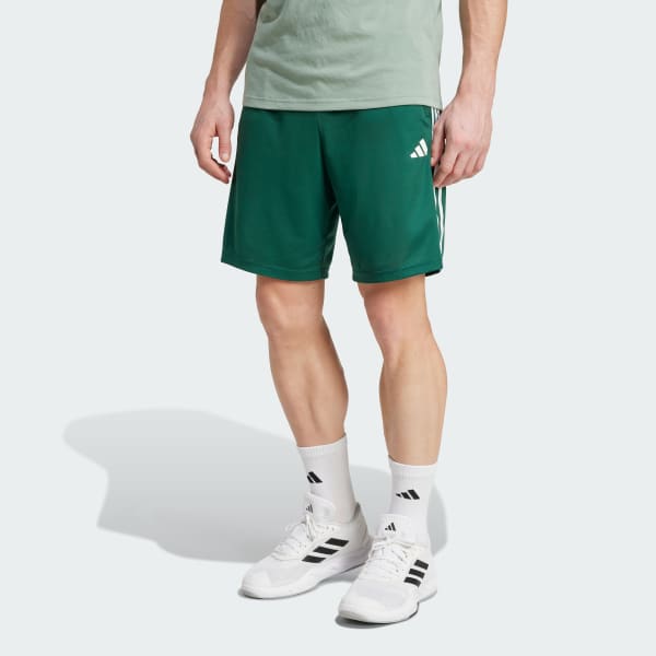 Shorts Treino Essentials Piquet 3-Stripes - Verde adidas | adidas