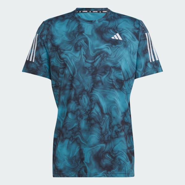 Turquesa Polo Own the Run Estampado