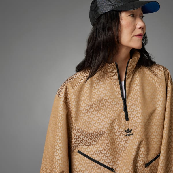 ★人気★ adidas originals Adicolor 70s Half-Zip Monogram adidas Women's Lifestyle Adicolor 70s Half-Zip Monogram