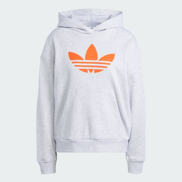 Grey and sale orange adidas hoodie